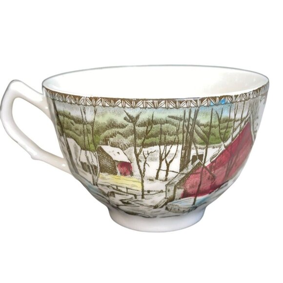 VTG Johnson Brothers Friendly Village Salad Plate, Cup & Saucer England Made - Picture 7 of 11